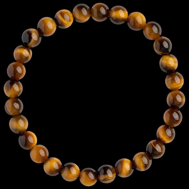 Natural Tiger’s Eye Buddhist Bracelet – Strength, Protection, and Prosperity