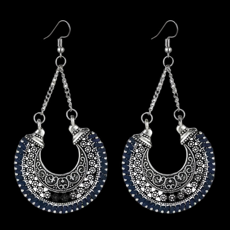 Handcrafted Tibetan Wire-Wrapped Earrings – Traditional Beauty and Spiritual Symbolism