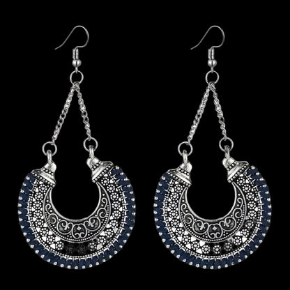 Handcrafted Tibetan Wire-Wrapped Earrings – Traditional Beauty and Spiritual Symbolism