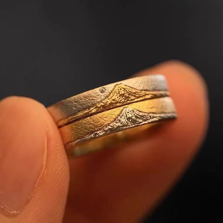 Himalayan Sunrise Ring – Silver Ring Inspired by the Majestic Mount Everest