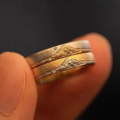 Himalayan Sunrise Ring – Silver Ring Inspired by the Majestic Mount Everest