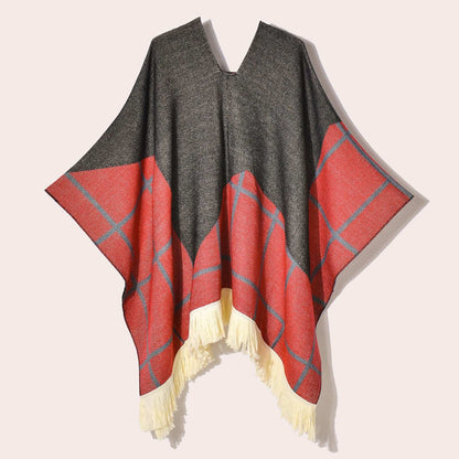 Tibetan Ethnic Fringed Shawl Cape – A Blend of Tradition and Spiritual Elegance