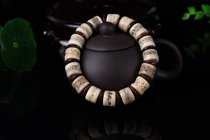 Tibetan Yak Bone Buddhist Bracelet