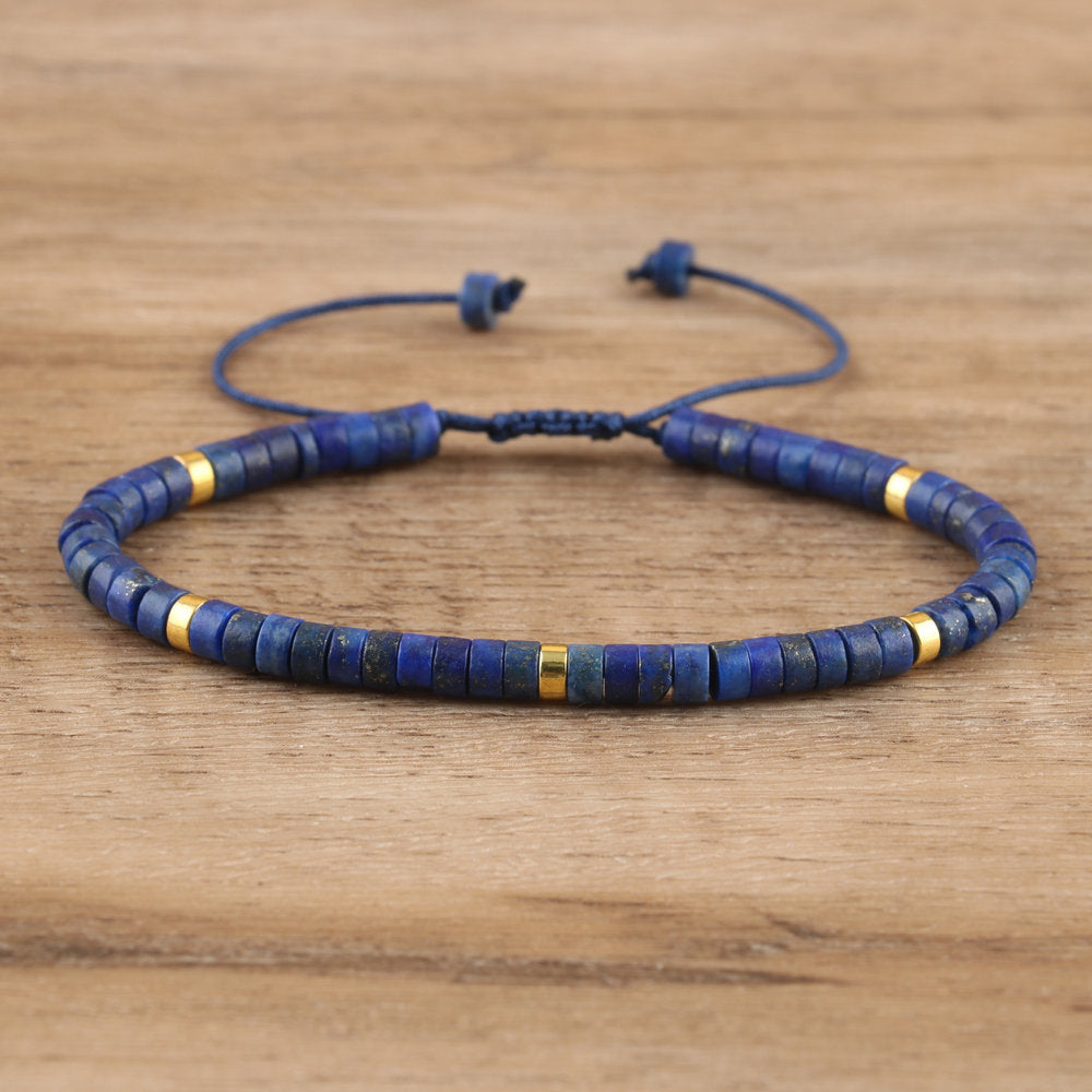 Braided Tibetan-Inspired Narrow Cuff Bracelet in Silver and Gold