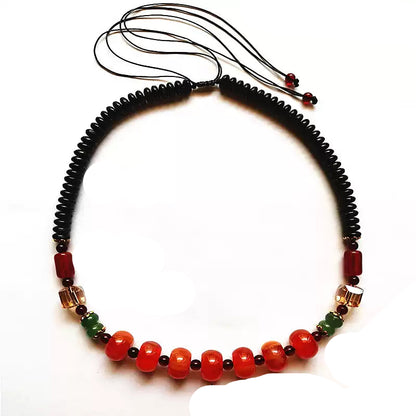 Garden of Empresses® Amber Mala Necklace with Natural Beads