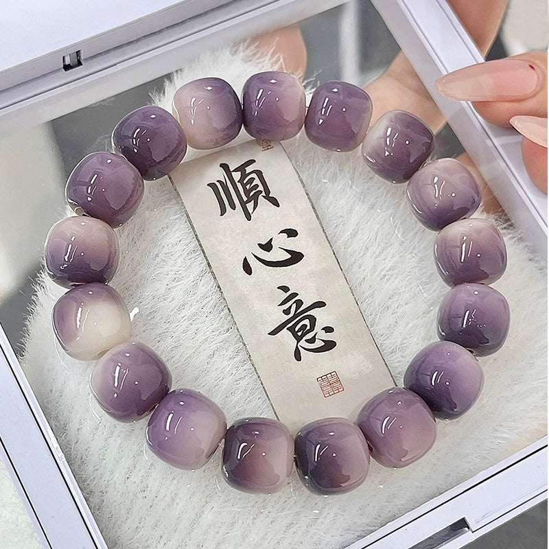 Natural Bodhi Root Bead Bracelet – Harmony & Spiritual Awakening
