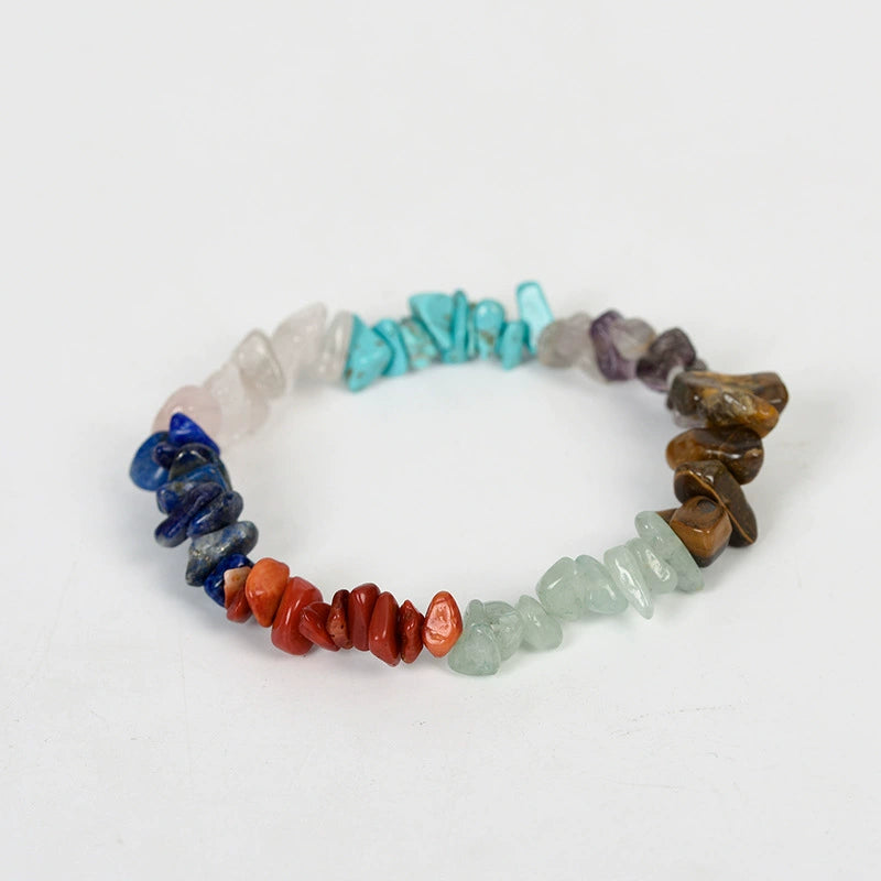 Rose Quartz & Carnelian Chakra Crystal Bracelet for Healing