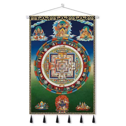 Tibetan Thangka Wall Hangings – Sacred Mandala Tapestries for Spiritual Growth and Blessings