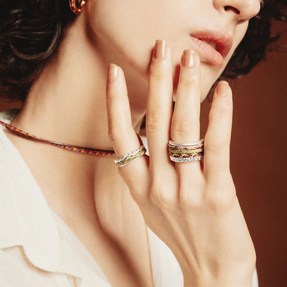 Iron Tapestry® Braided Sterling Silver Ring