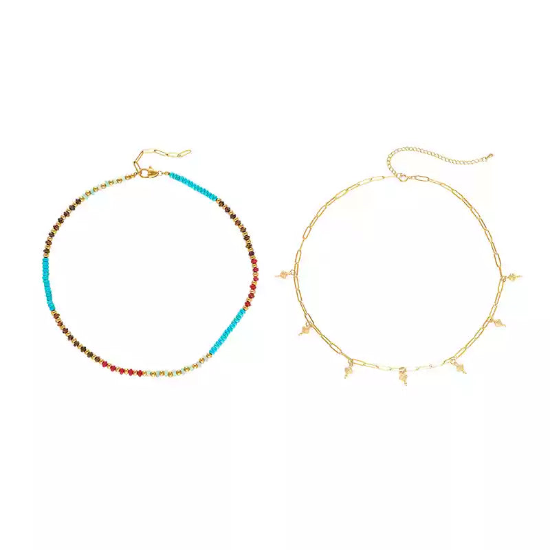 Pastel Reverie® Tibetan Double-Layer Turquoise Necklace