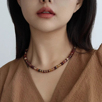 Pastel Reverie® Double-Layered Turquoise & Jade Beaded Choker Necklace