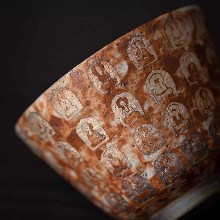 Zen Tea Cup – Ten Thousand Buddhas Silver-Gilded Master Cup