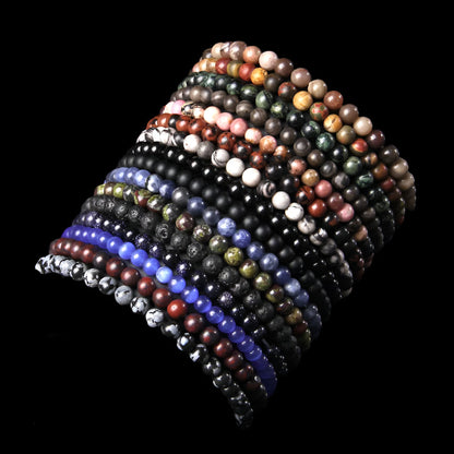 Handcrafted Tibetan Healing Bracelet – Gemstone Beads for Energy