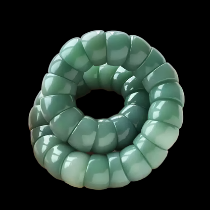 Sacred Gutline® High-Density White Bodhi Root Bracelet in Intestine-Loop Style