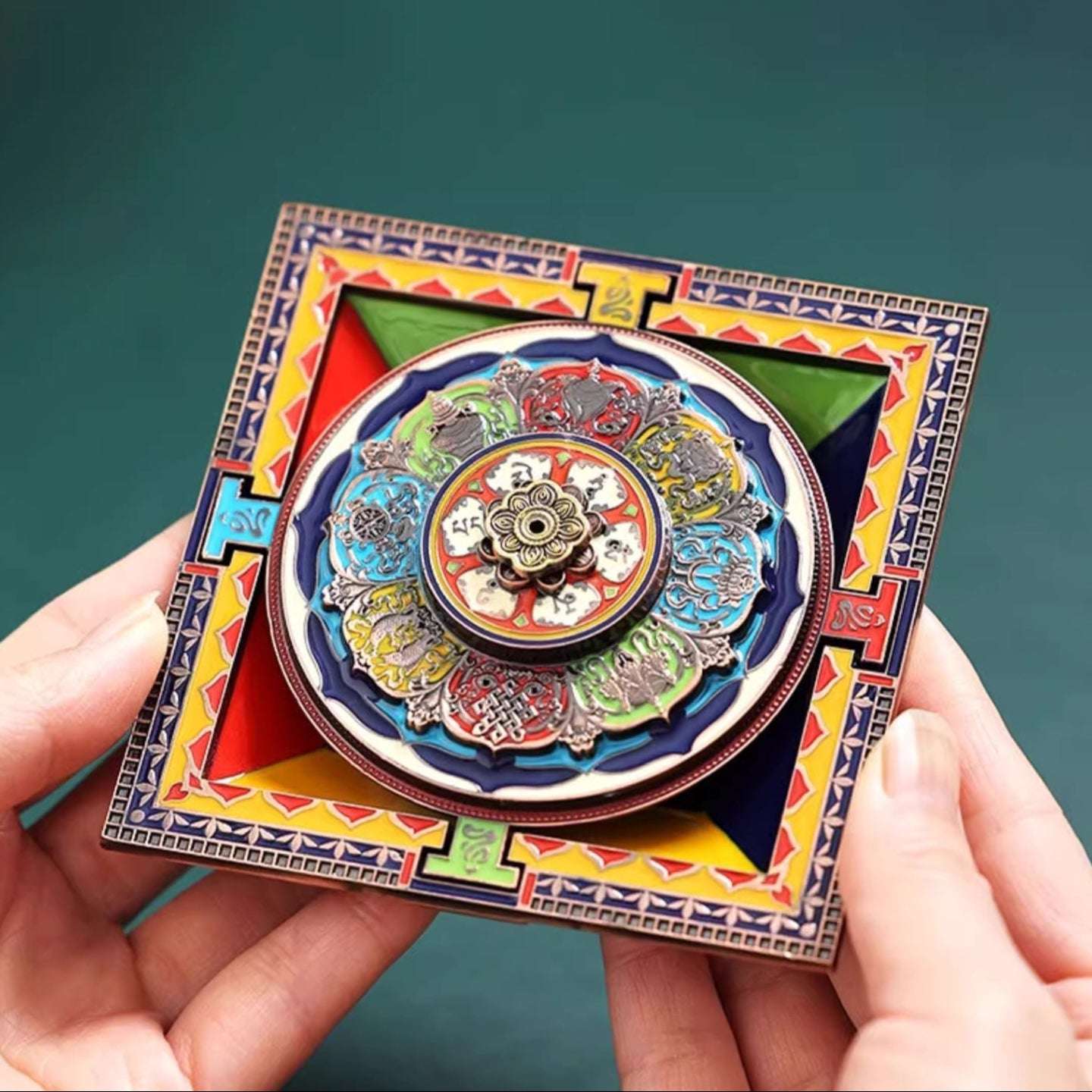 Tibetan Mandala Incense Holder
