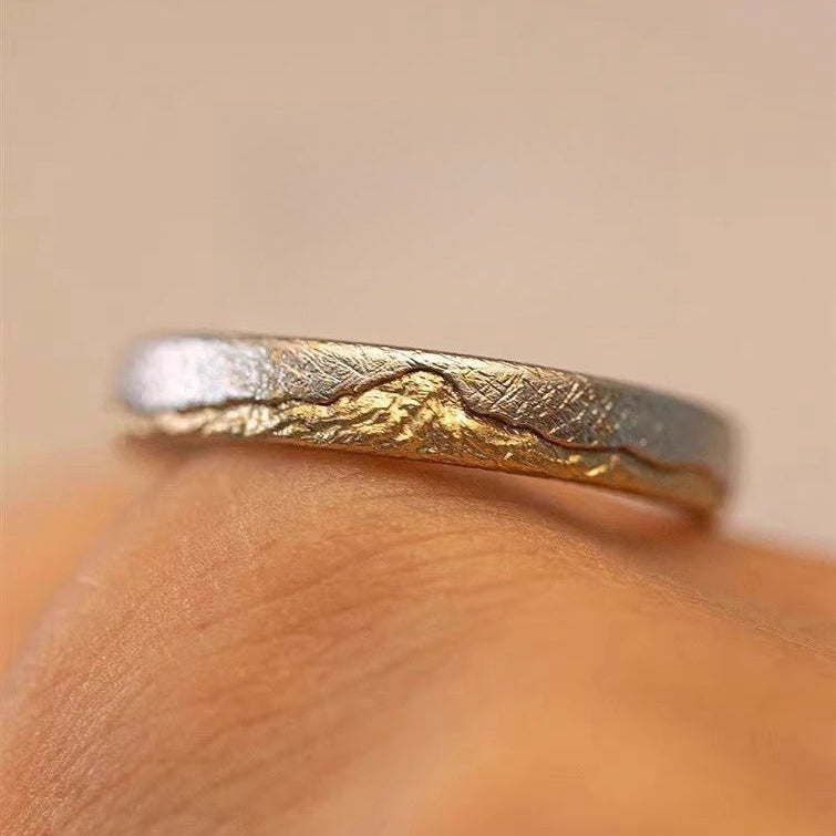 Himalayan Sunrise Ring – Silver Ring Inspired by the Majestic Mount Everest
