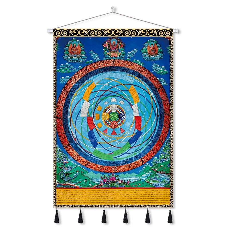 Tibetan Thangka Wall Hangings – Sacred Mandala Tapestries for Spiritual Growth and Blessings