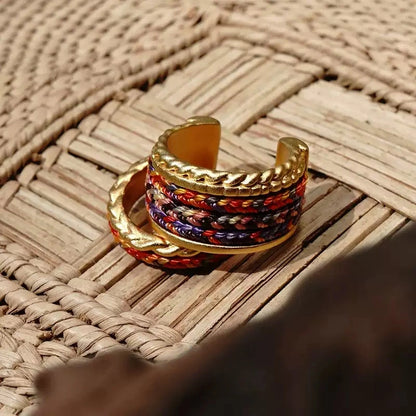 Iron Tapestry® Braided Sterling Silver Ring