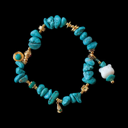 Funky Punky® Tibetan Agarwood & Deer Antler Bead Bracelet