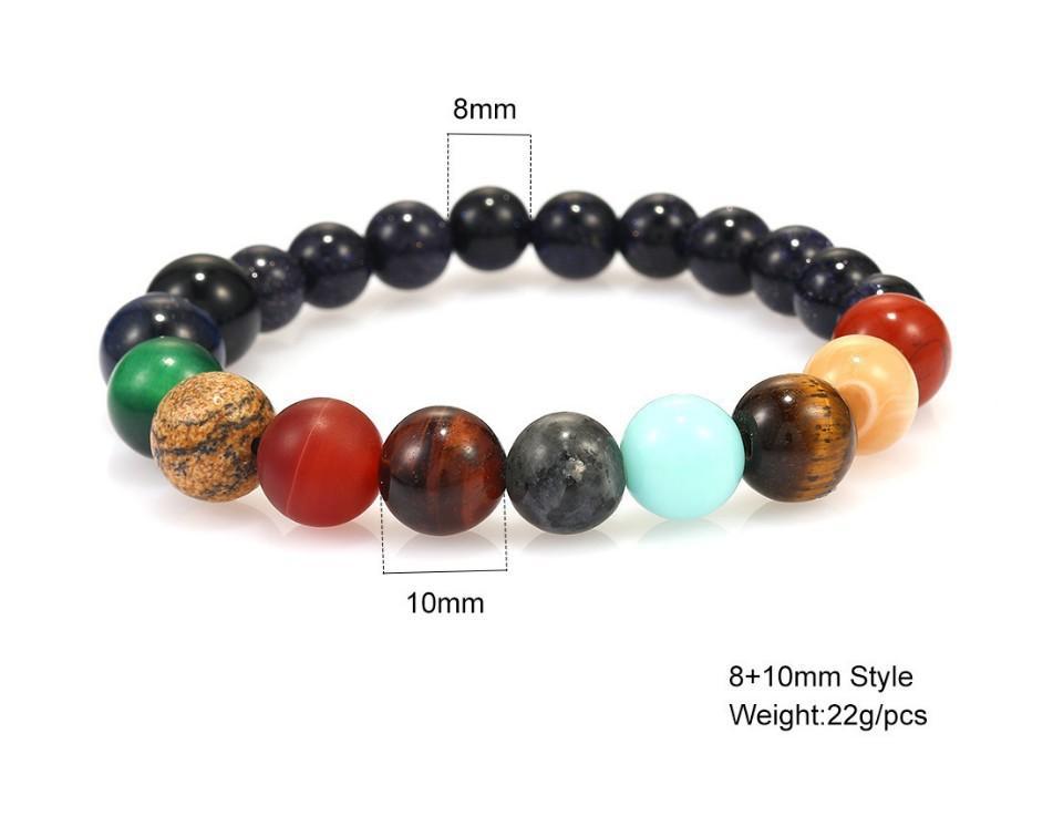 Cosmic Planetary Mala Bracelet – Natural Stones for Spiritual Growth