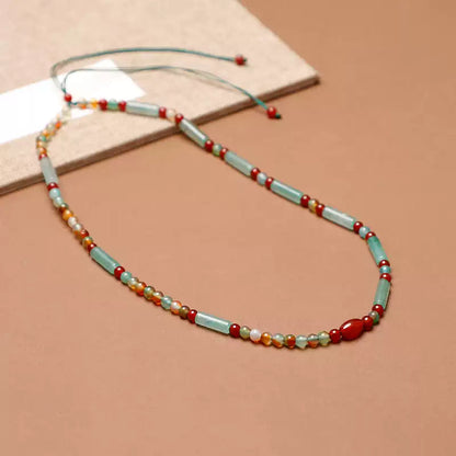 Pastel Reverie® Aventurine & Agate Choker Necklace