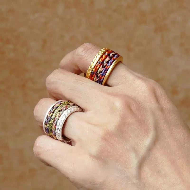 Iron Tapestry® Braided Sterling Silver Ring