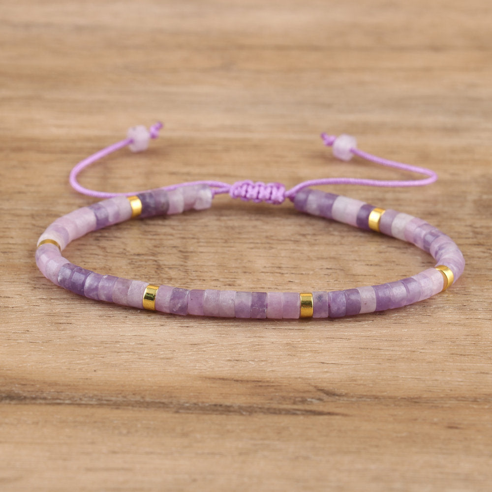 Braided Tibetan-Inspired Narrow Cuff Bracelet in Silver and Gold