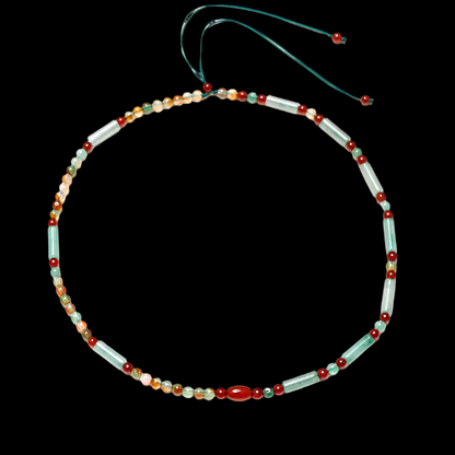 Pastel Reverie® Aventurine & Agate Choker Necklace