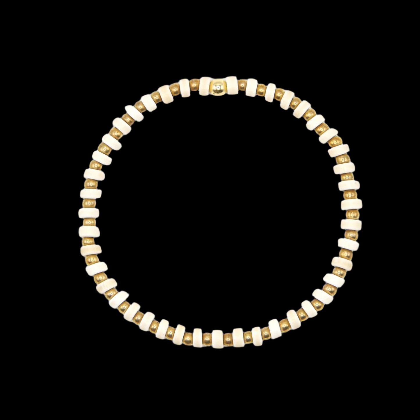 Temple Drill® White Howlite Bead Bracelet