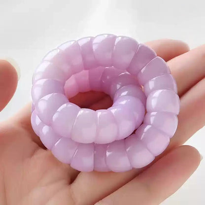 Sacred Gutline® High-Density White Bodhi Root Bracelet in Intestine-Loop Style
