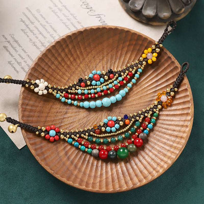 Tibetan Handwoven Blessing Bracelet – A Symbol of Protection & Harmony