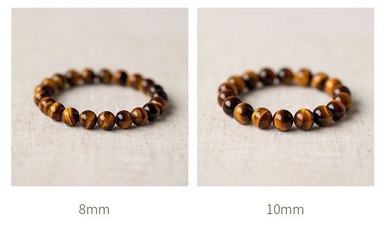Natural Tiger’s Eye Buddhist Bracelet – Strength, Protection, and Prosperity