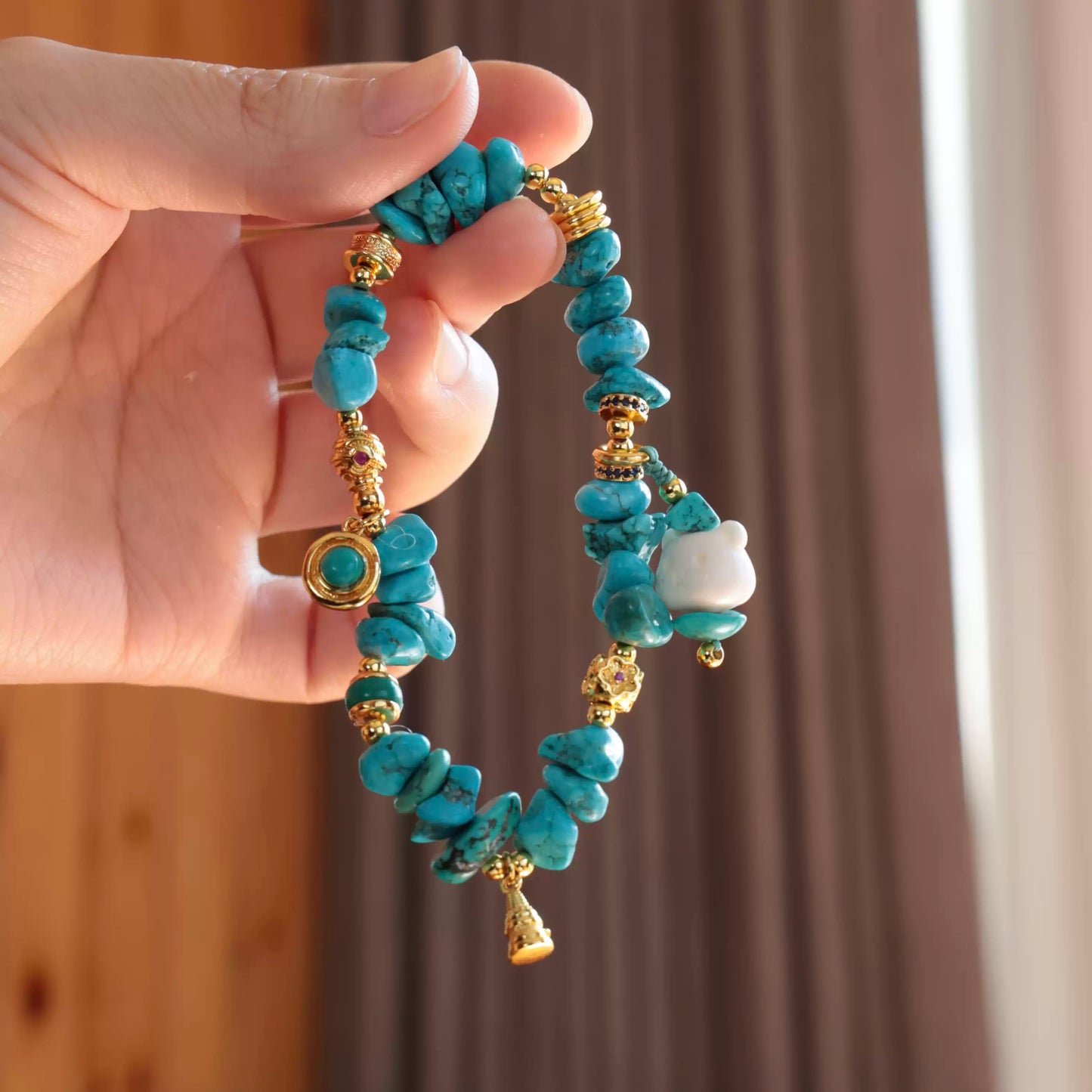 Funky Punky® Tibetan Agarwood & Deer Antler Bead Bracelet