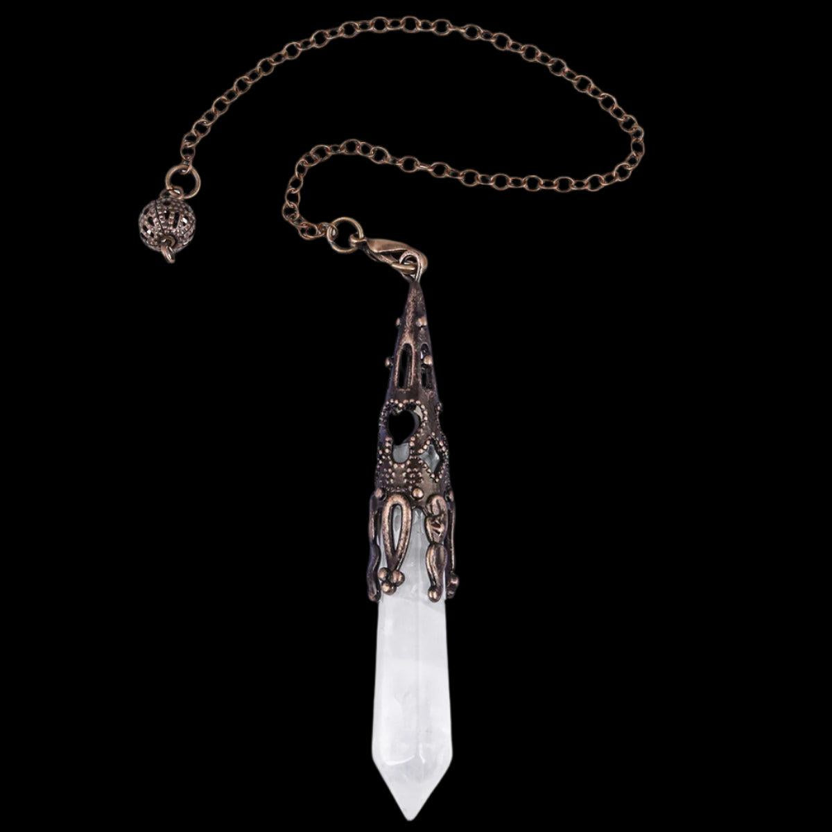 Tibetan Crystal Pendulum Necklace – A Spiritual Guide to Clarity and Healing