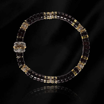 Tibetan Black Coconut Wood Buddhist Bracelet
