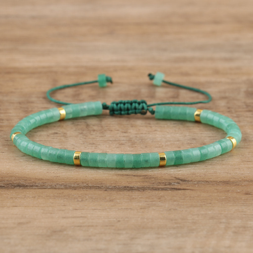 Braided Tibetan-Inspired Narrow Cuff Bracelet in Silver and Gold