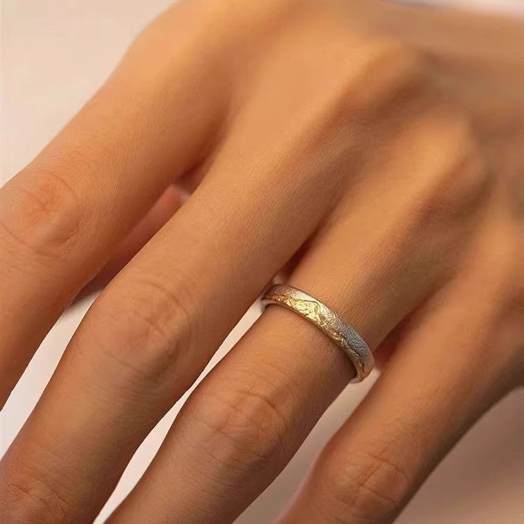 Himalayan Sunrise Ring – Silver Ring Inspired by the Majestic Mount Everest