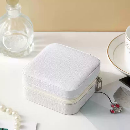 Portable Vintage Pattern Jewelry Box with Organizers