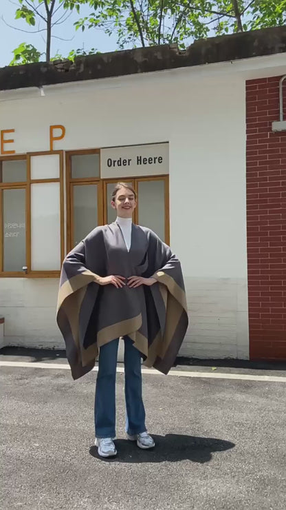Tibetan Ethnic Fringed Shawl Cape – A Blend of Tradition and Spiritual Elegance